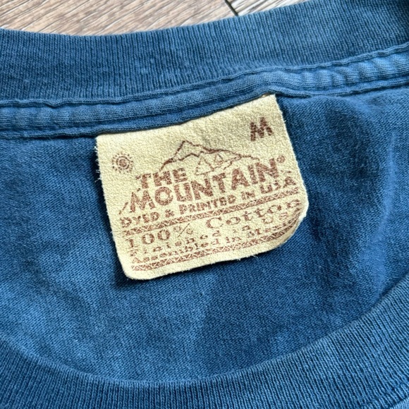 The Mountain Graphic Fantasy Warrior Angel with Sword Tie-Dye Blue T-Shirt - Picture 7 of 7